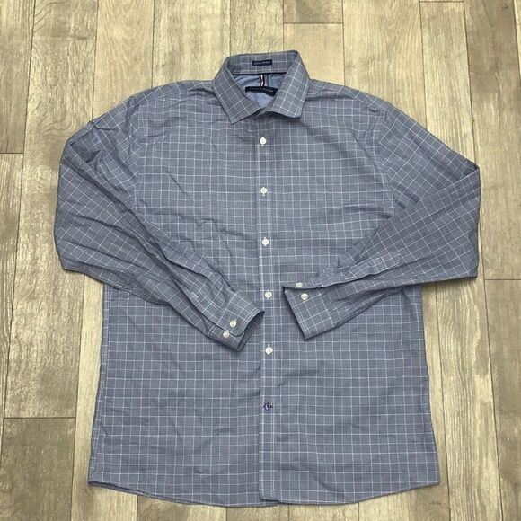 Mens Tommy Hilfiger Slim Fit Button Up Dress Shirt‎ - Picture 1 of 5